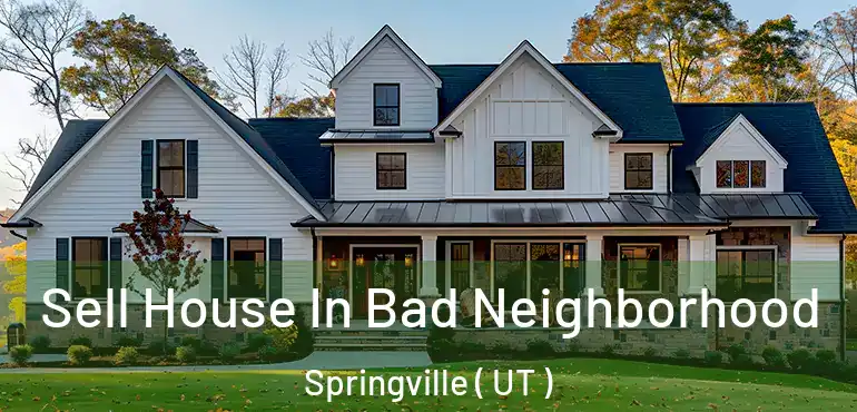  Sell House In Bad Neighborhood Springville ( UT )