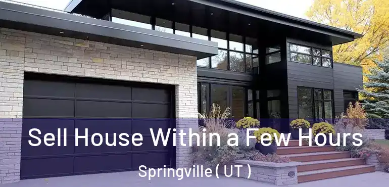 Sell House Within a Few Hours Springville ( UT )