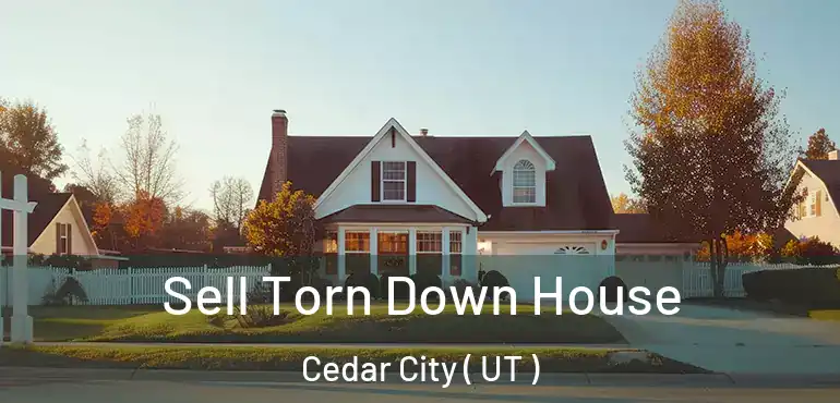  Sell Torn Down House Cedar City ( UT )