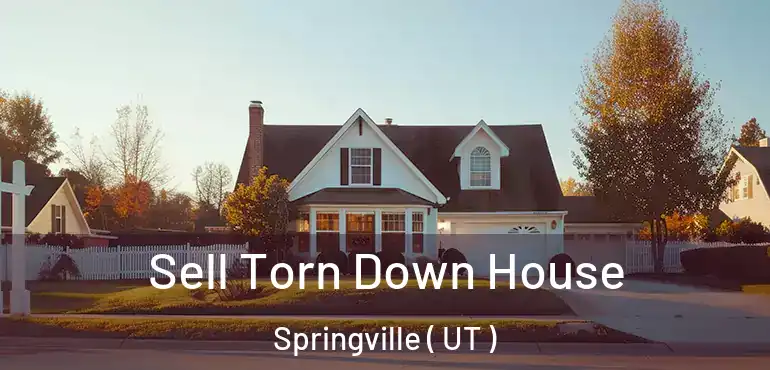  Sell Torn Down House Springville ( UT )