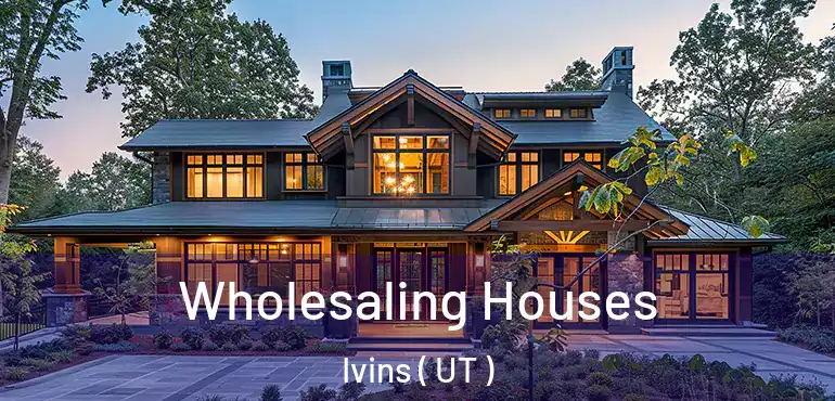  Wholesaling Houses Ivins ( UT )